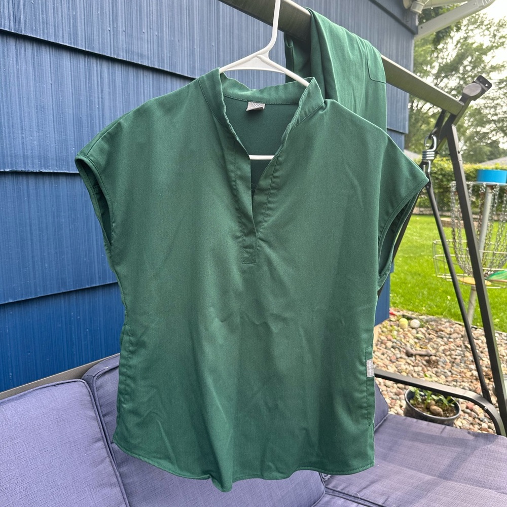 Dark Green Women's scrub set
